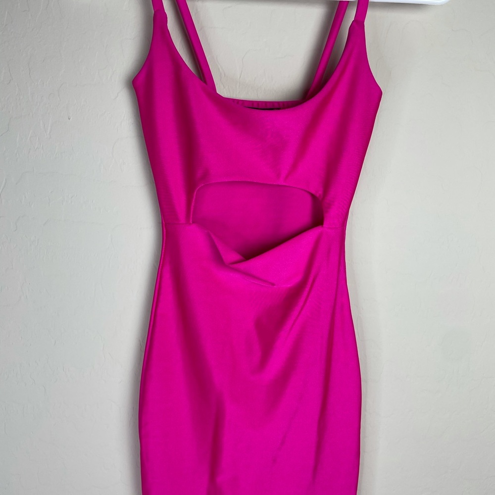 Fashion Nova hot pink mini dress